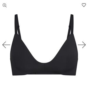 SKIMS Sleek Black Triangle Bralette